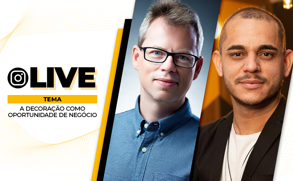 Confira como foi a live Decoração como oportunidade de negócio, com Paulo Razz