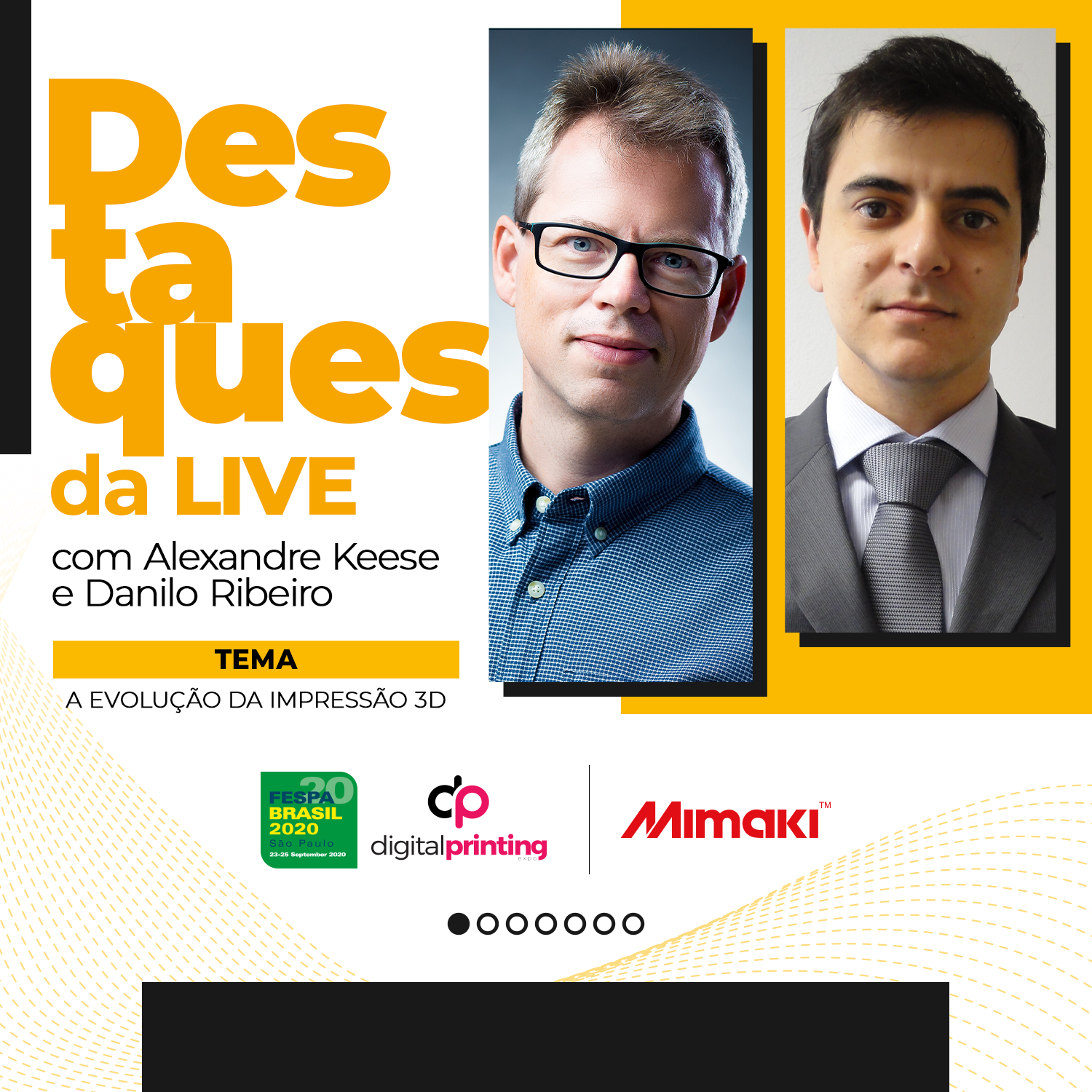 Confira como foi a live sobre Impressão 3D com Alexandre Keese e Danilo Ribeiro