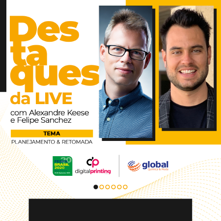 Confira como foi a live Planejamento e Retomada, com Alexandre Keese e Felipe Sanchez