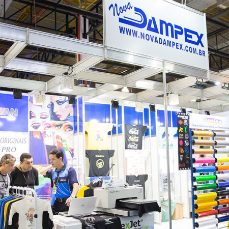 Nova Dampex leva novidades para mercado têxtil na FESPA Digital Printing