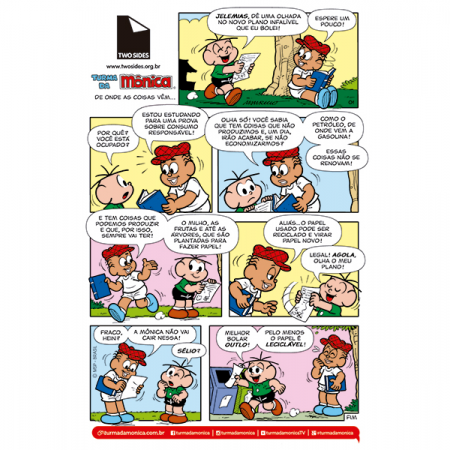 Turma da Mônica e Two Sides comemoram dois anos de parceria