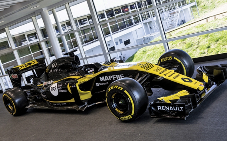 Equipe Renault da Fórmula 1 utiliza Roland Truevis VG2