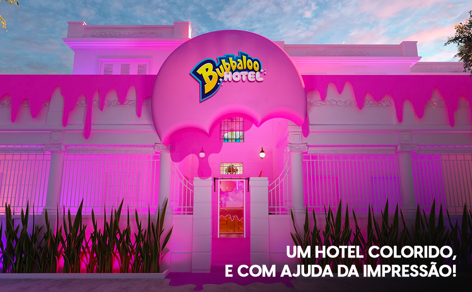 Case: um hotel todo colorido e com muita impressão!