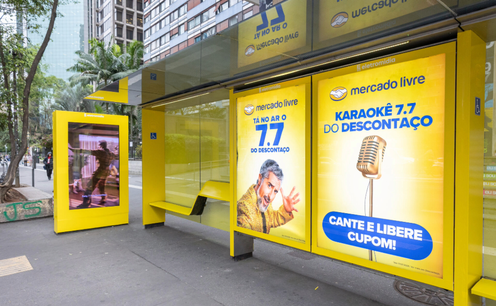 Mercado Livre: OOH, impressão e karaokê na Avenida Paulista