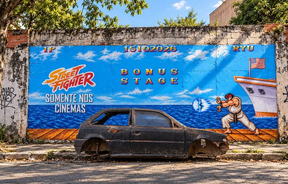 Impressão se destaca na divulgação do filme Street Fighter