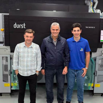 Gráfica no Paraná investe em sistema industrial de rótulos Durst Tau 340 RSC