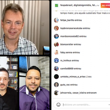 Live FESPA Expert discutiu o mercado de marketing digital aplicado à impressão