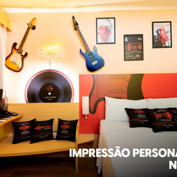 Case: impressão personalizada no hotel durante o The Town